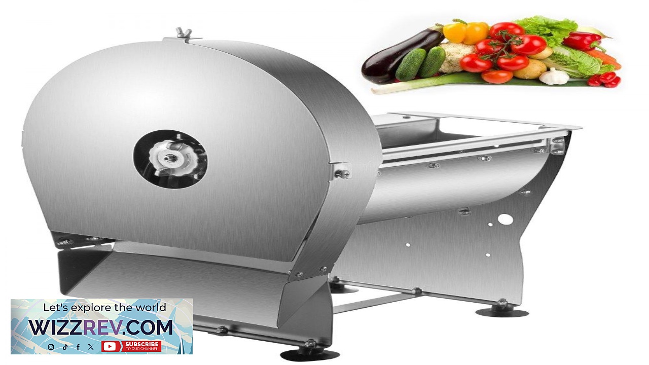 Thumbnail for VEVOR Electric Food Slicer 10In Manual Vegetable Fruit Slicer 0 0.4 In Adjustable