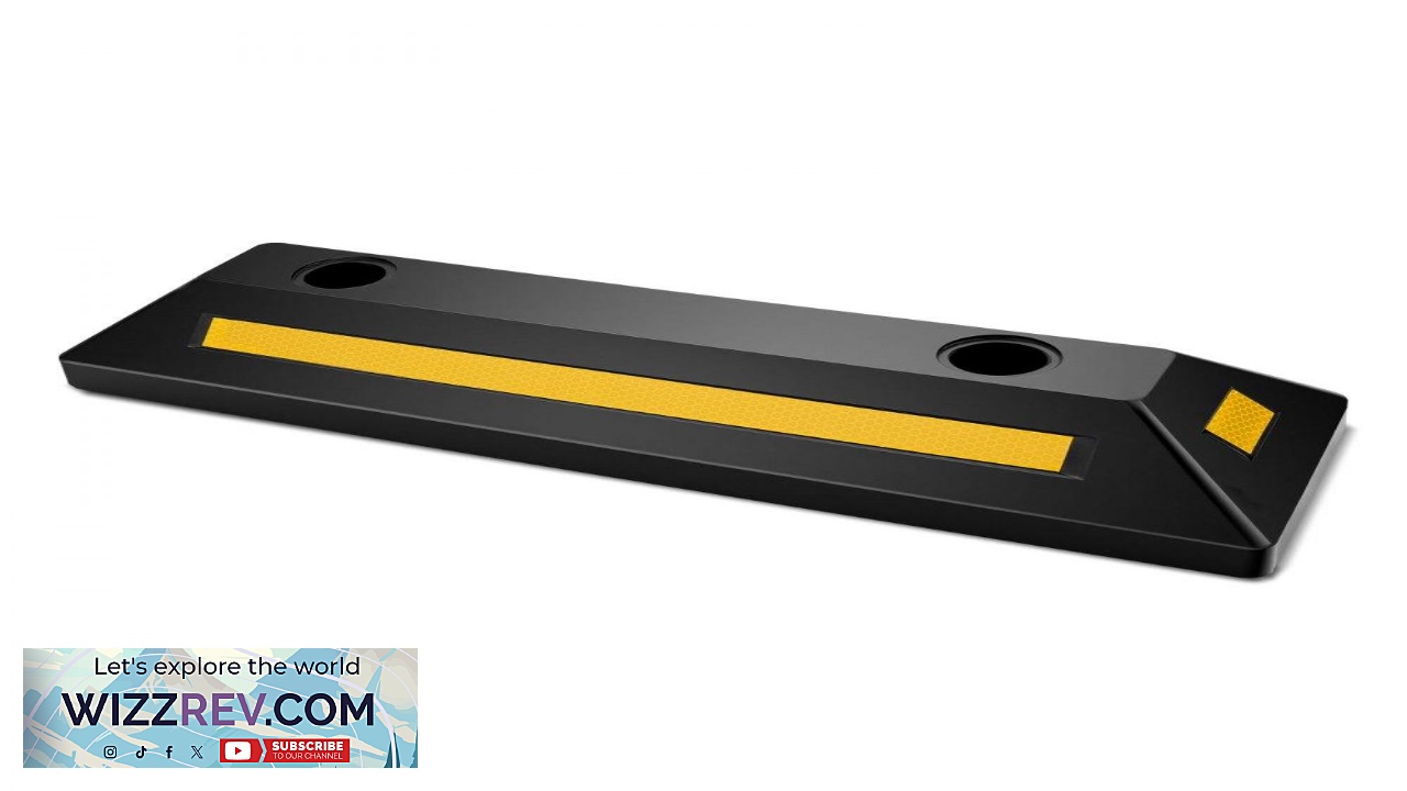 Thumbnail for VEVOR Wheel Stops For Garage  1. 21.6" L 2. 6.2" W
