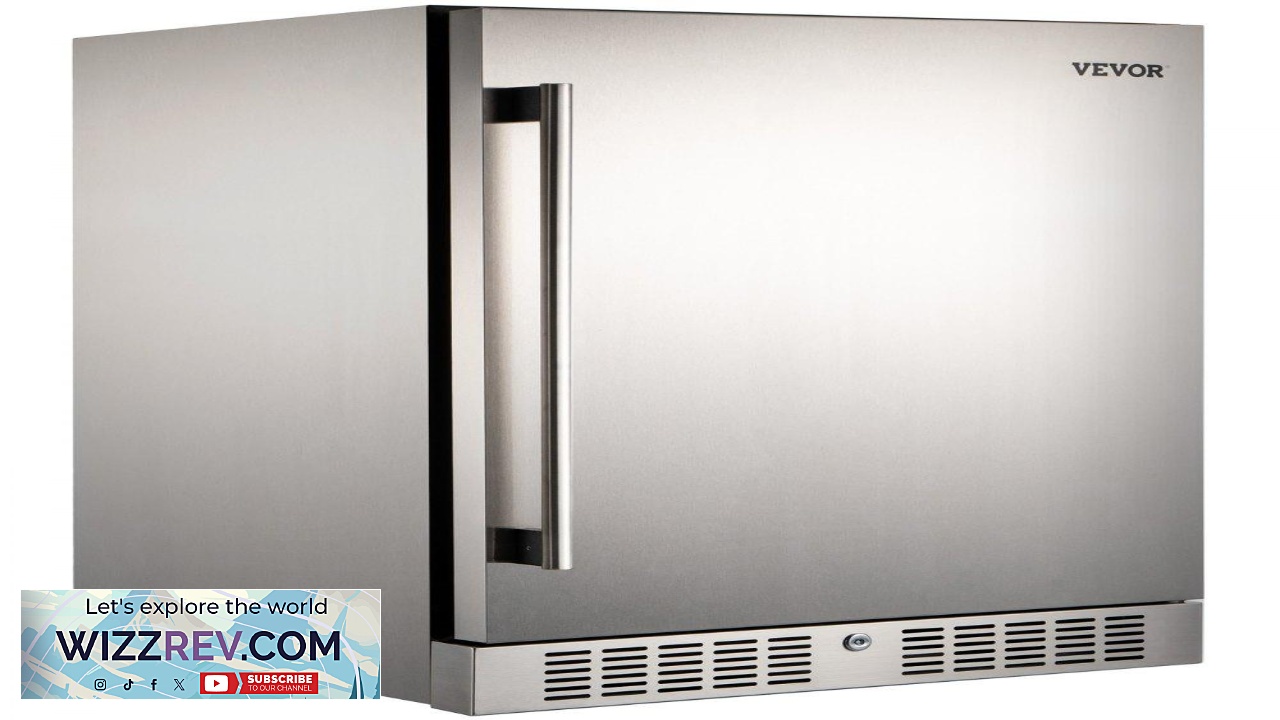 Thumbnail for VEVOR Outdoor Refrigerator Built in 24" Undercounter Refrigerator 5.5 cu.ft. Built in