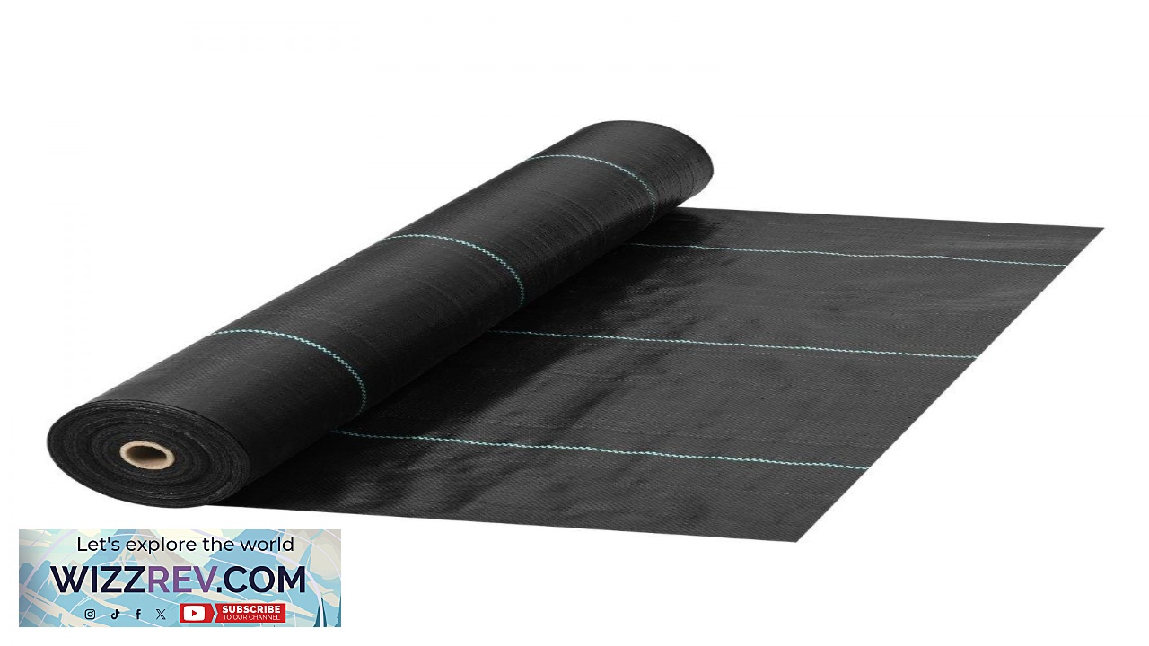 Thumbnail for VEVOR Weed Barrier 5.8oz Landscape Fabric 4ft x 300ft Cover Mat Heavy