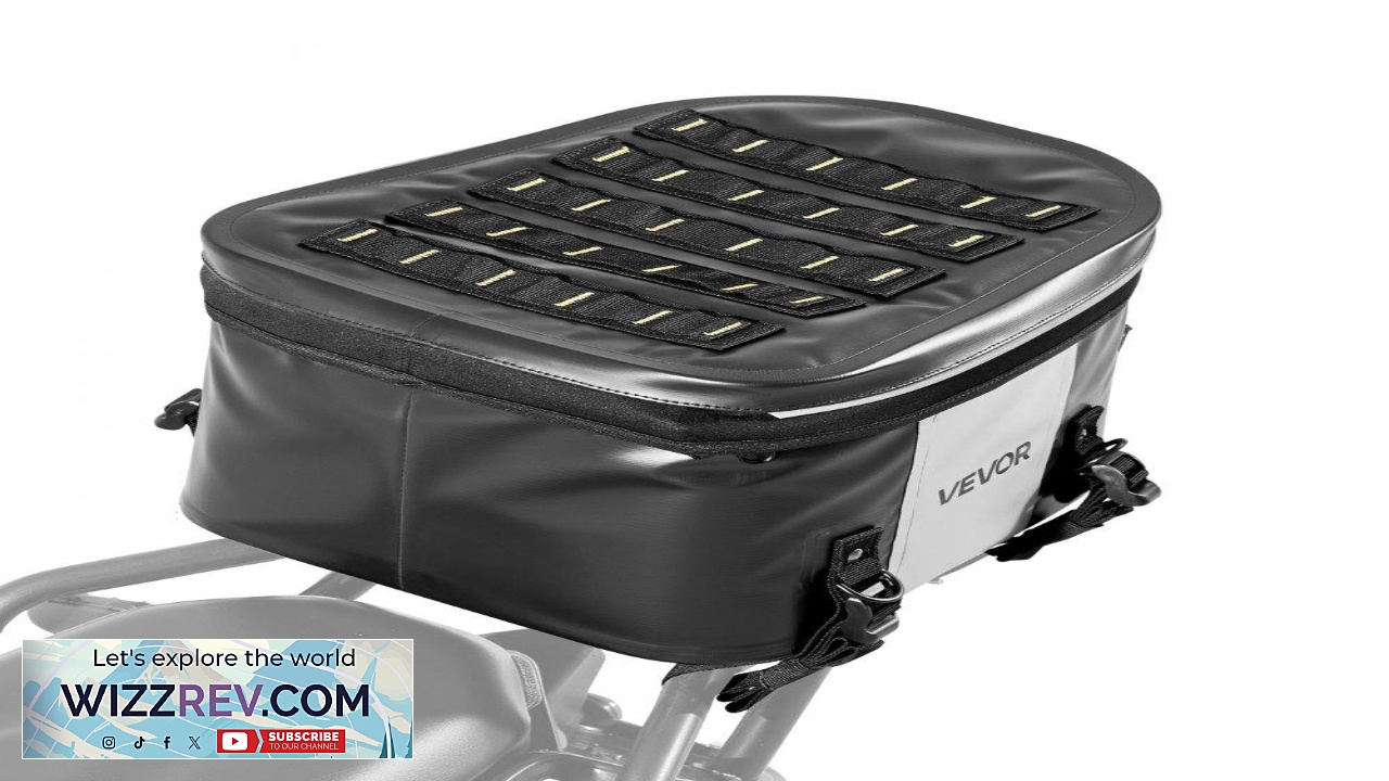 Thumbnail for VEVOR Waterproof Tail Bag for Motorcycle  28 L PVC