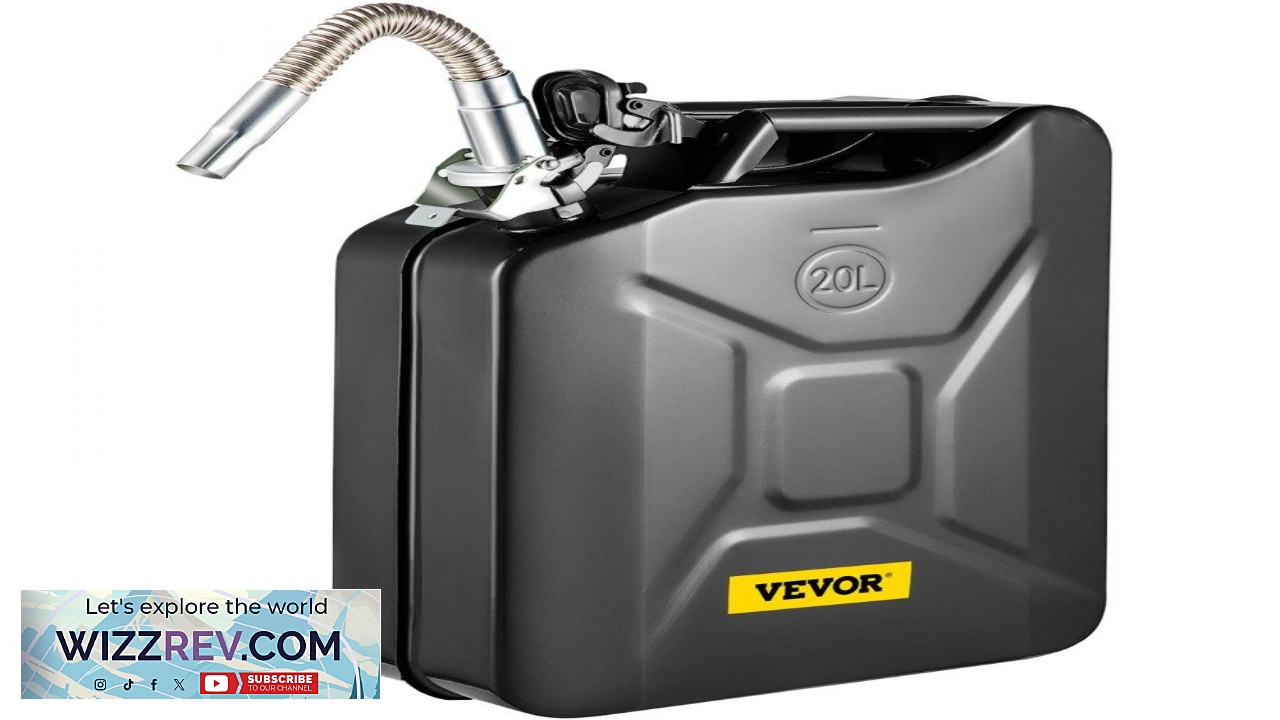 Thumbnail for VEVOR Jerry Fuel Can 5.3 Gallon 20 L Portable Jerry Gas