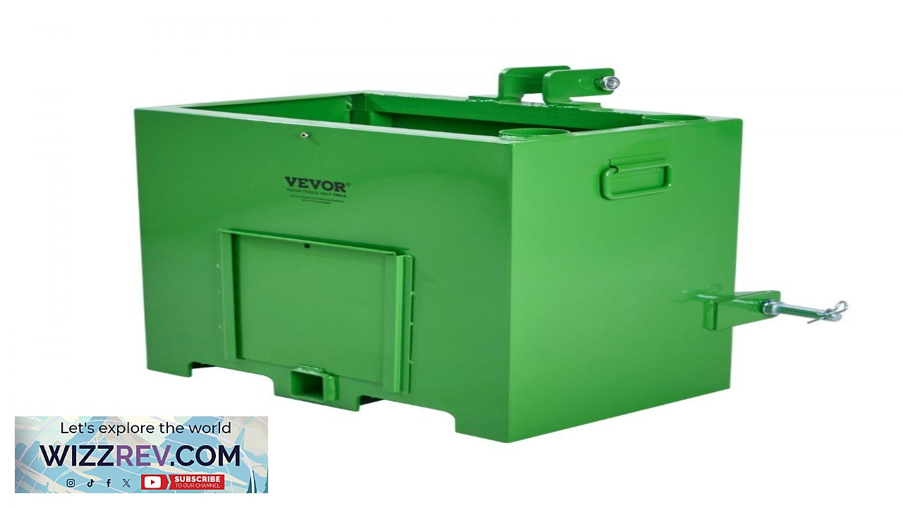 Thumbnail for VEVOR Ballast Box 3 Point Category 1 Tractor 800lbs Capacity for 2''