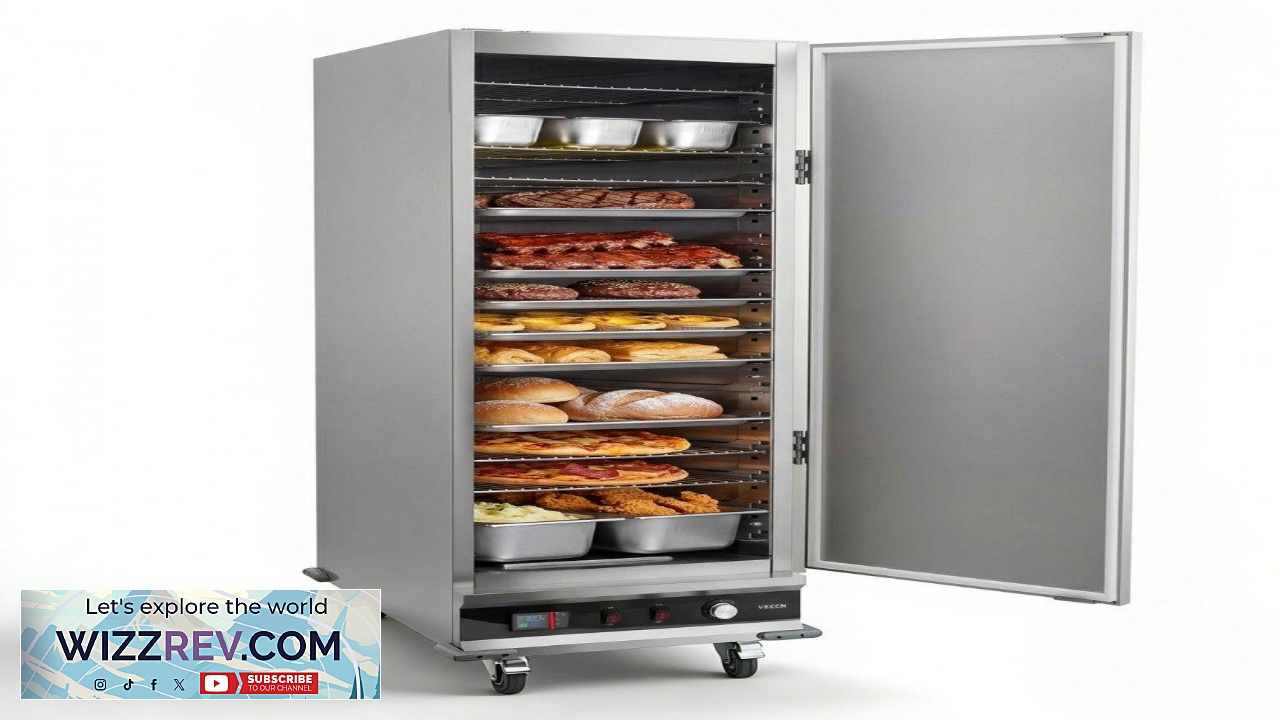 Thumbnail for VEVOR Electric Hot Box Food Warmer 16 Tier Commercial Warming Cabinet with Water