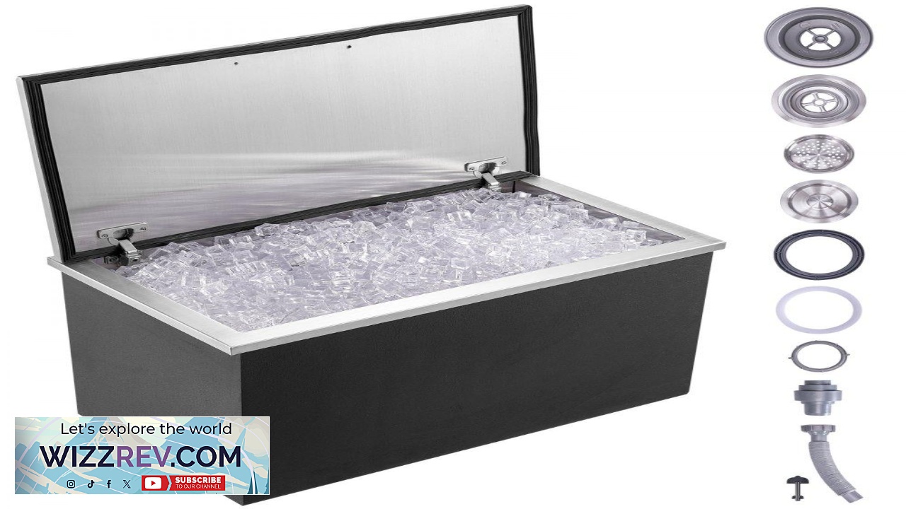 Thumbnail for VEVOR Drop in Ice Chest 24"L x 20"W x 15"H Stainless Steel
