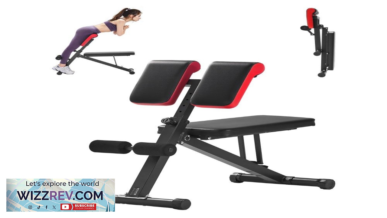 Thumbnail for VEVOR Multi Functional Weight Bench  330 lbs Capacity
