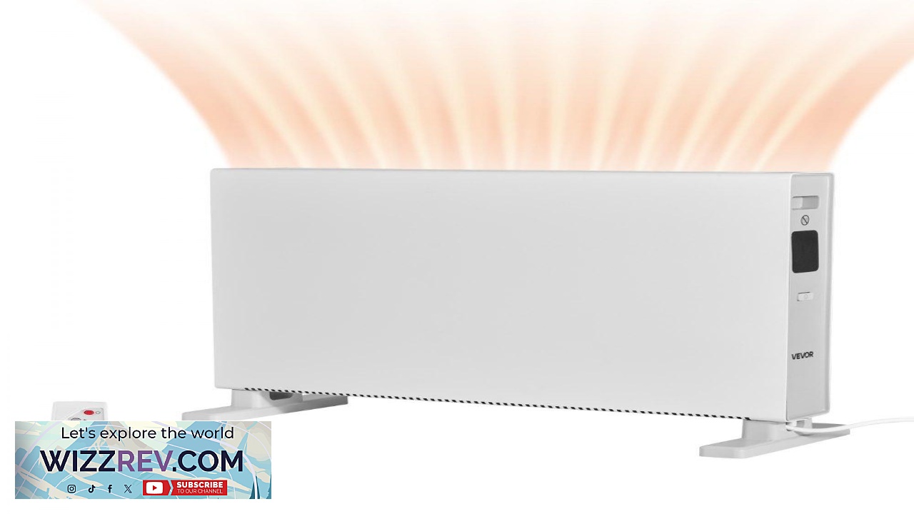 Thumbnail for VEVOR Convection Panel Heater 1500W Electric Panel Space Heater with Remote