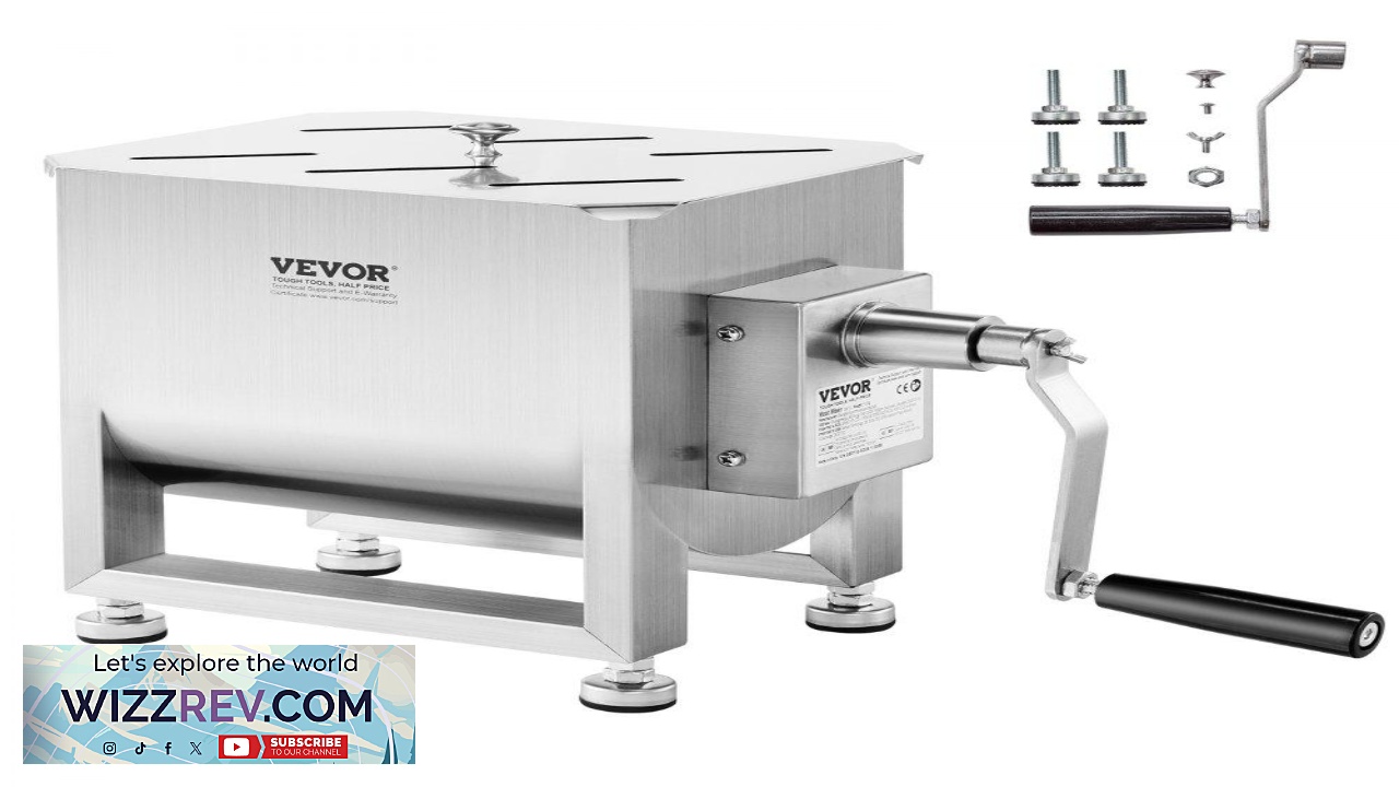 Thumbnail for VEVOR Meat Mixer Machine  15L Stainless Steel Sausage Mixer