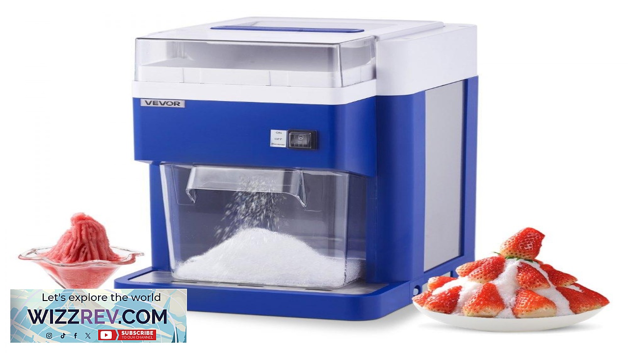 Thumbnail for VEVOR Snow Cone Maker Machine  286 lbs h Ice Shaver 300W