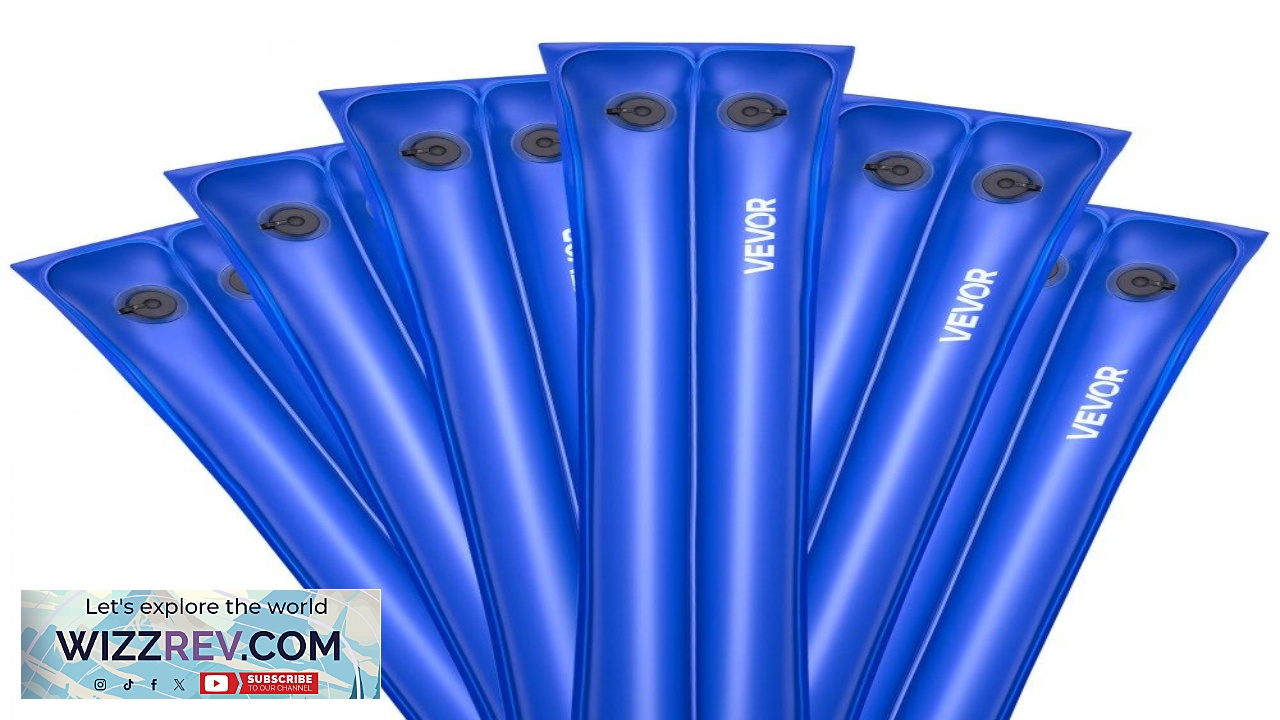 Thumbnail for VEVOR Pool Cover Water Bags 6 Packs 8 Ft Double Chamber Pool