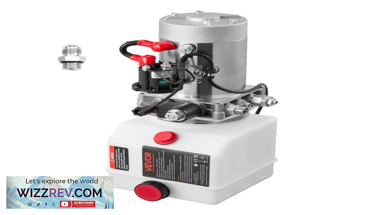 Thumbnail for VEVOR Single Acting Hydraulic Pump For Dump Trailer  12V