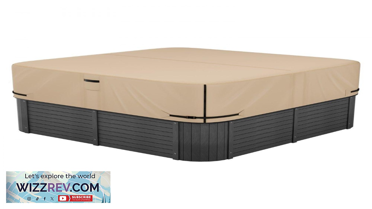 Thumbnail for VEVOR Outdoor Hot Tub Cover 95 x 95 x 20 Inch Weatherproof