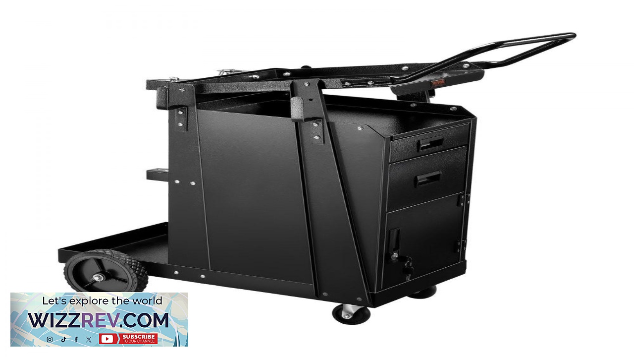 Thumbnail for VEVOR Heavy Duty Welding Cart 350 Lbs Capacity 56.3Lbs W