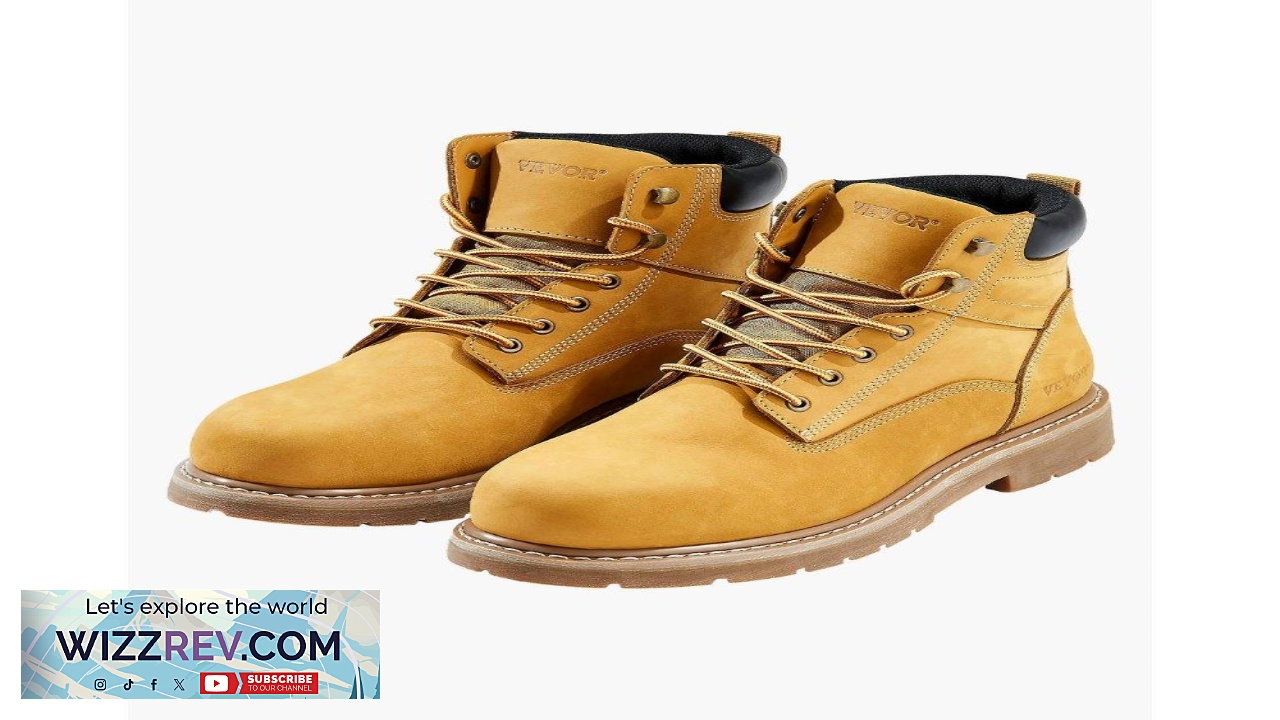 Thumbnail for VEVOR 10.5 Steel Toe Work Boots Sizes 8 13 Tested Durable