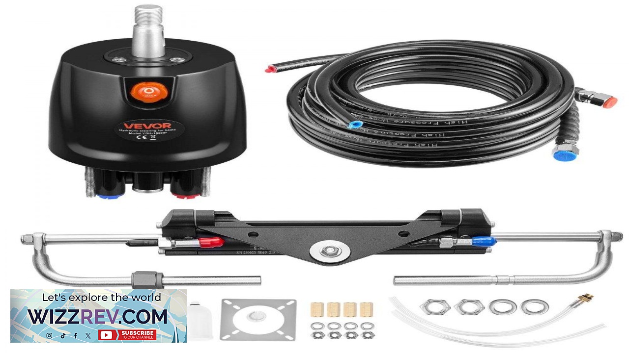 Thumbnail for VEVOR Hydraulic Steering Kit 150 HP Marine Boat Hydraulic Steering System