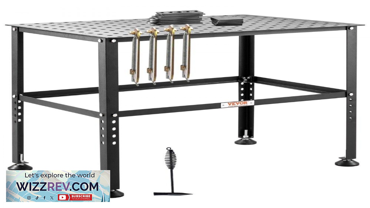 Thumbnail for VEVOR 36x24 Welding Table  800LBS 0.63" Fixture Holes