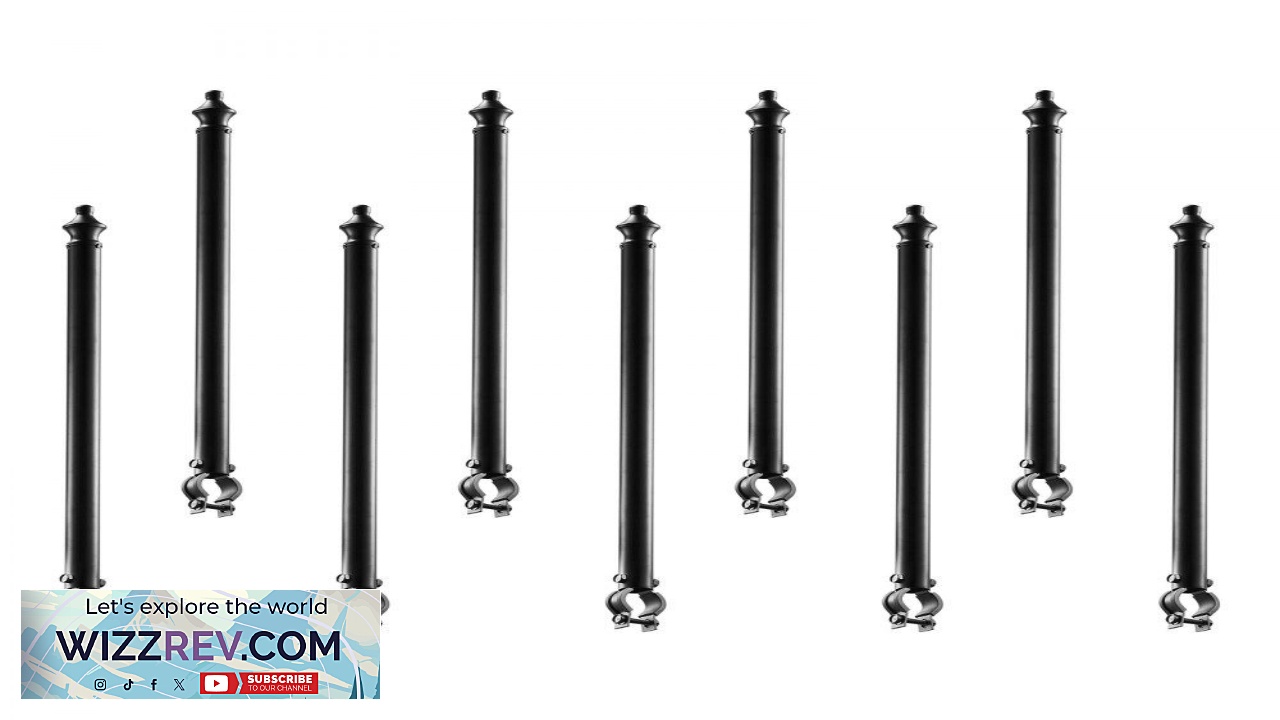 Thumbnail for VEVOR Chain Link Fence Pole Extenders  27.4" 9 Pack