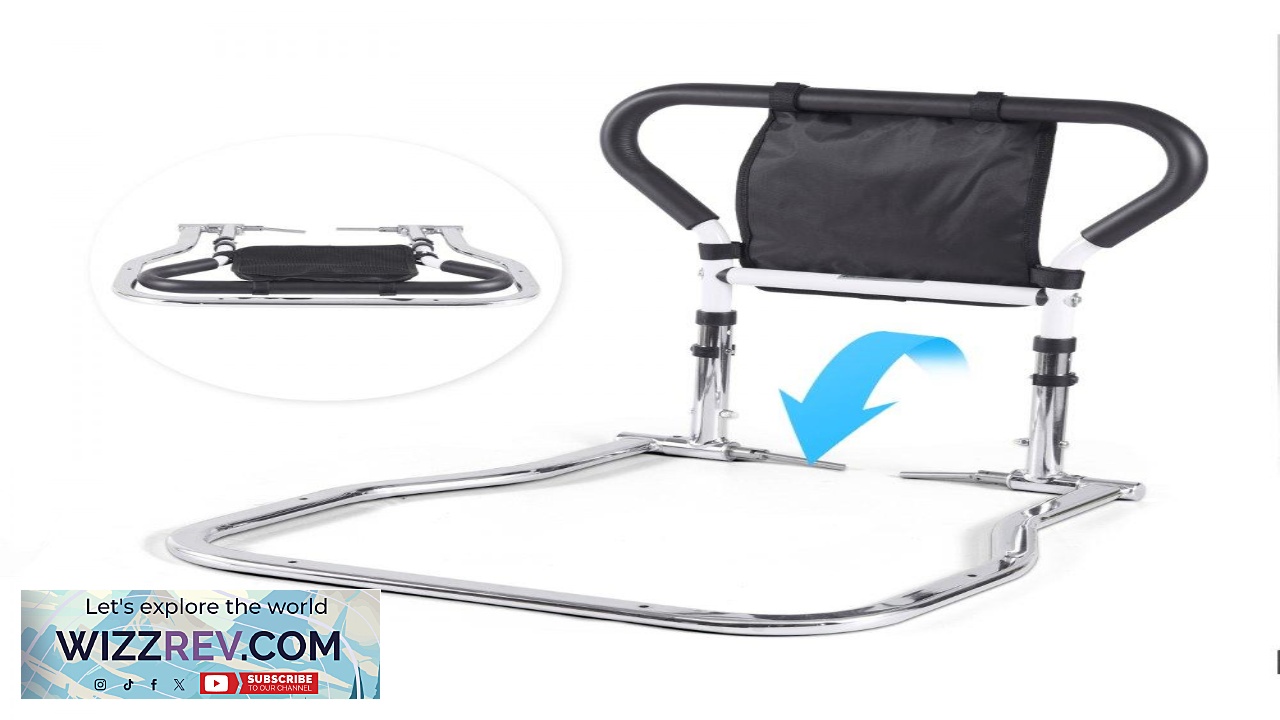 Thumbnail for VEVOR Bed Rails for Elderly Adults 90 Foldable Bed Assist Rails