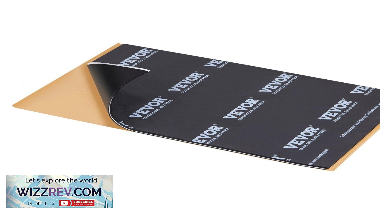 Thumbnail for VEVOR Car Sound Deadening Mat 200 mil 25 sqft Car Sound Dampening