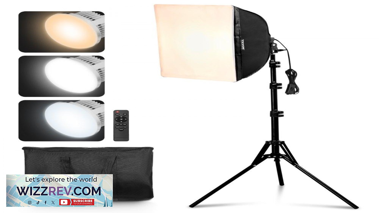 Thumbnail for VEVOR Softbox Lighting Kit 16 in x 16 in 6000 Lumens