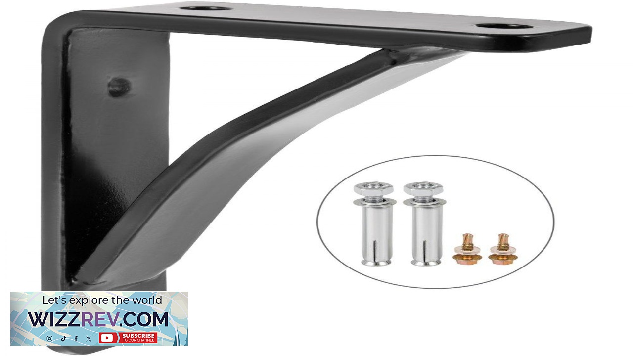 Thumbnail for VEVOR Heavy Duty Shelf Brackets 2 Pack Floating Shelf Bracket 4x5x1.5" 450lbs