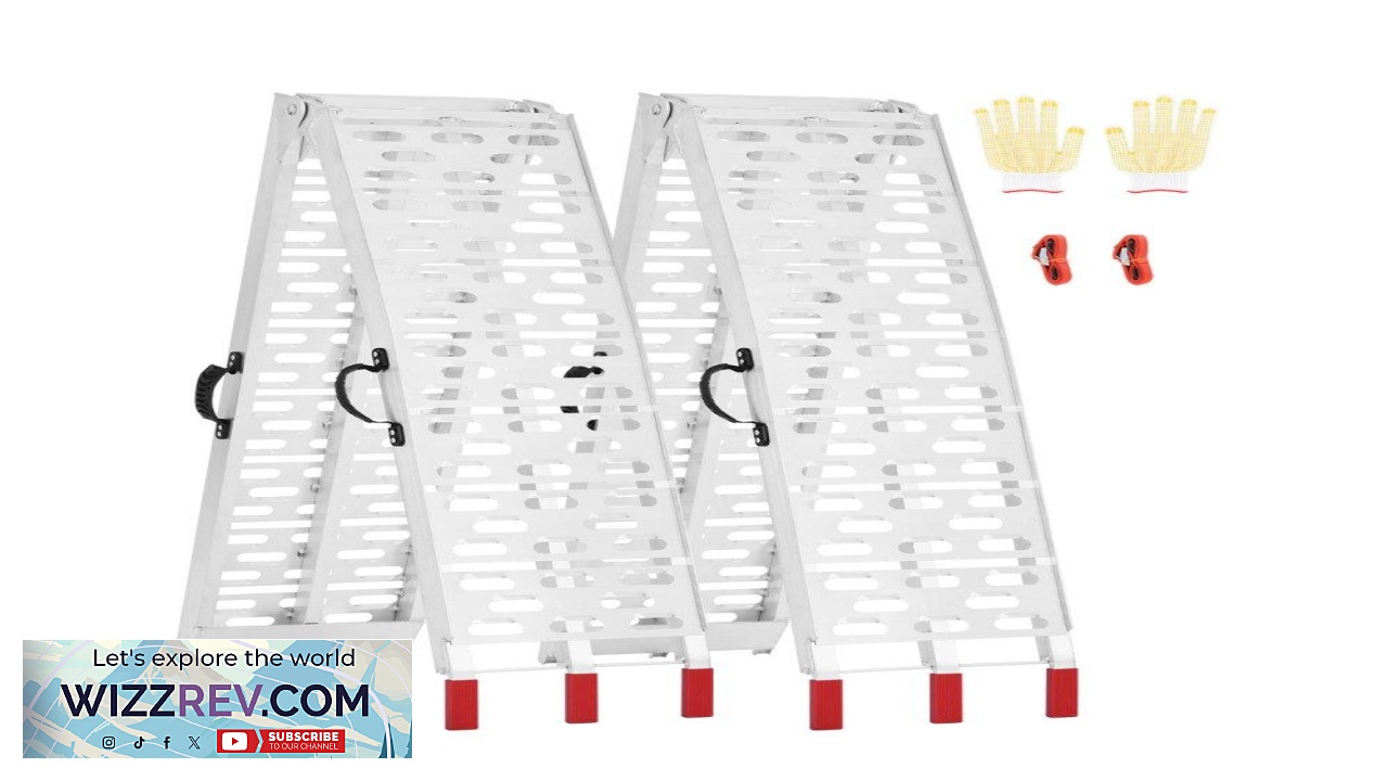 Thumbnail for VEVOR Aluminum Ramps 1500 lbs 2Pcs Heavy duty Ramps with Wider Ramp Surface