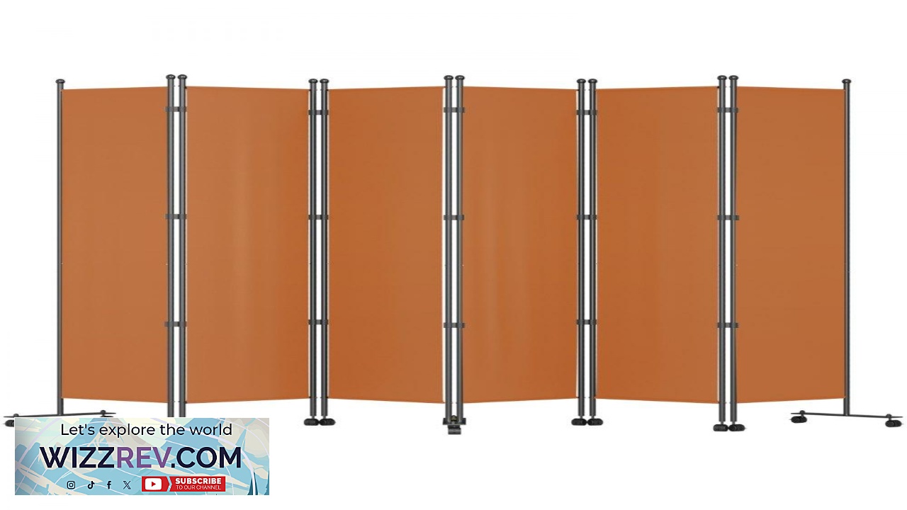 Thumbnail for VEVOR 6 Panel Room Divider 6 FT Tall Freestanding & Folding Privacy