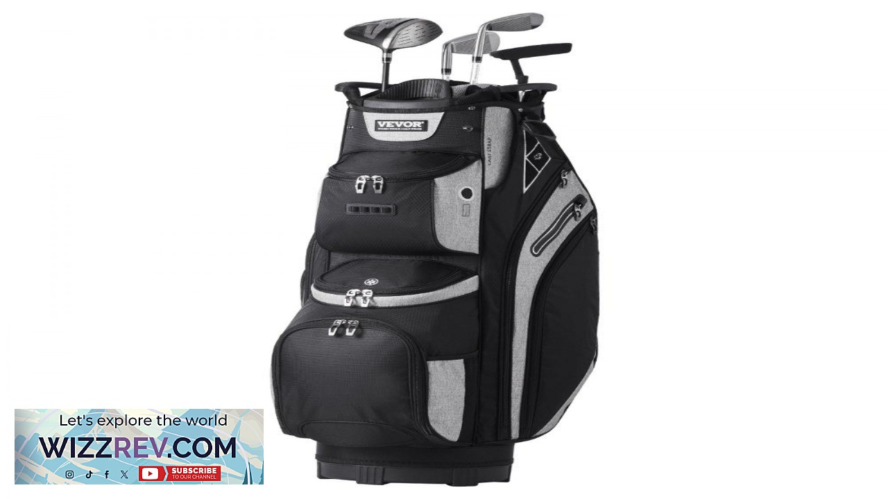 Thumbnail for VEVOR Golf Cart Bag with 14 Way Organizer Divider Top 36 13