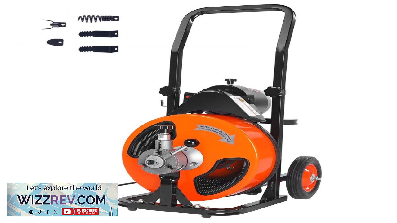 Thumbnail for VEVOR Drain Cleaning Machine 50 FT x 3 8 Inch Sewer Snake Machine