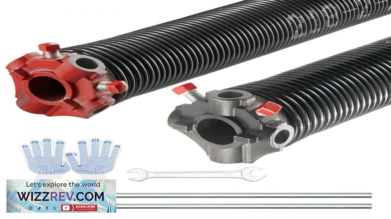 Thumbnail for VEVOR Garage Door Torsion Springs Pair of 0.218 x 2 x 23inch