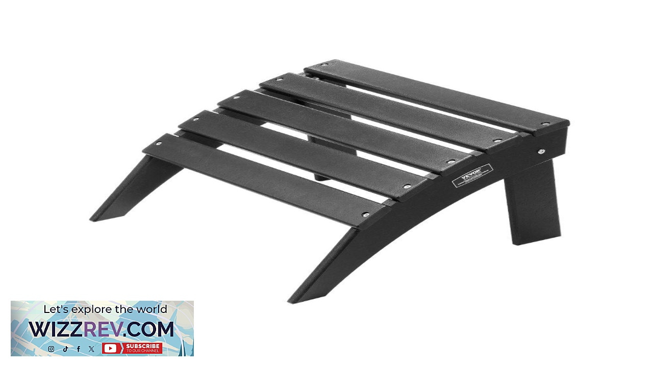 Thumbnail for VEVOR Adirondack Ottoman 18.7L x 19.7W x 13H Inch HDPE