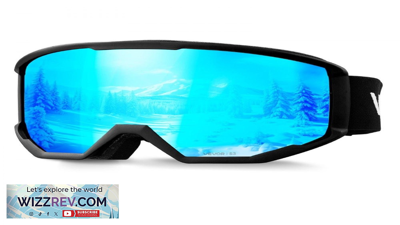 Thumbnail for VEVOR Cylindrical Ski Goggles  Revo OTG 4.6  2.3 In TPU