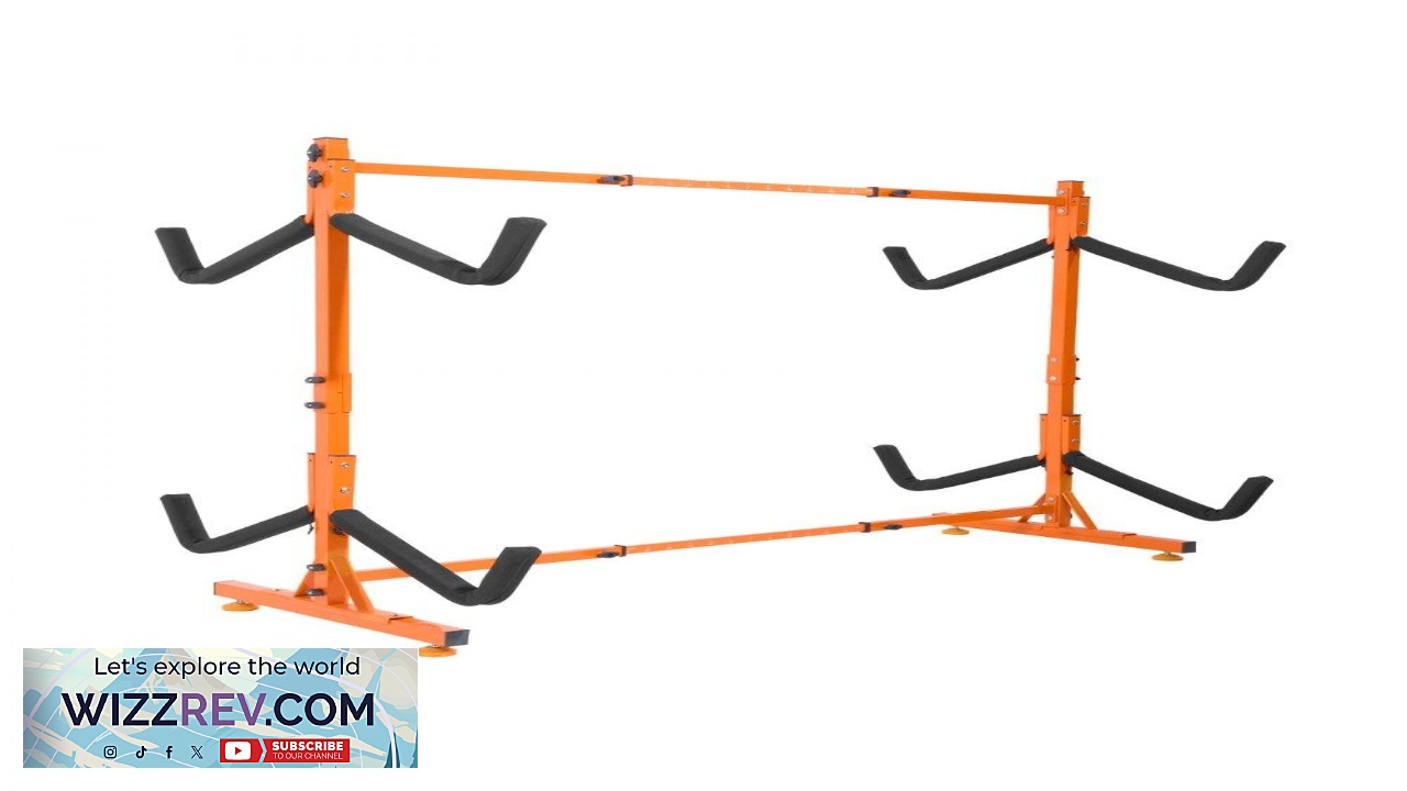 Thumbnail for VEVOR Freestanding Kayak Storage Rack Kayak Stand for 4 Kayak Canoe Paddleboard
