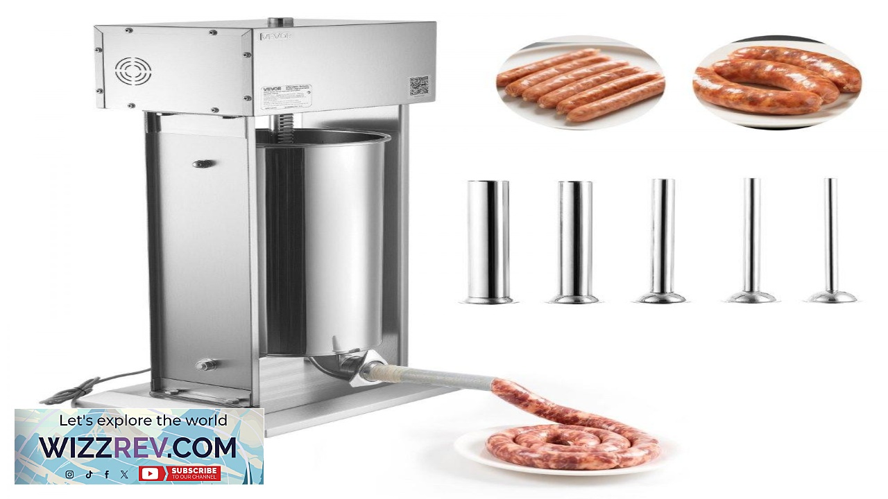 Thumbnail for VEVOR Electric Sausage Stuffer 55 LBS 25 L Vertical Meat Stuffer