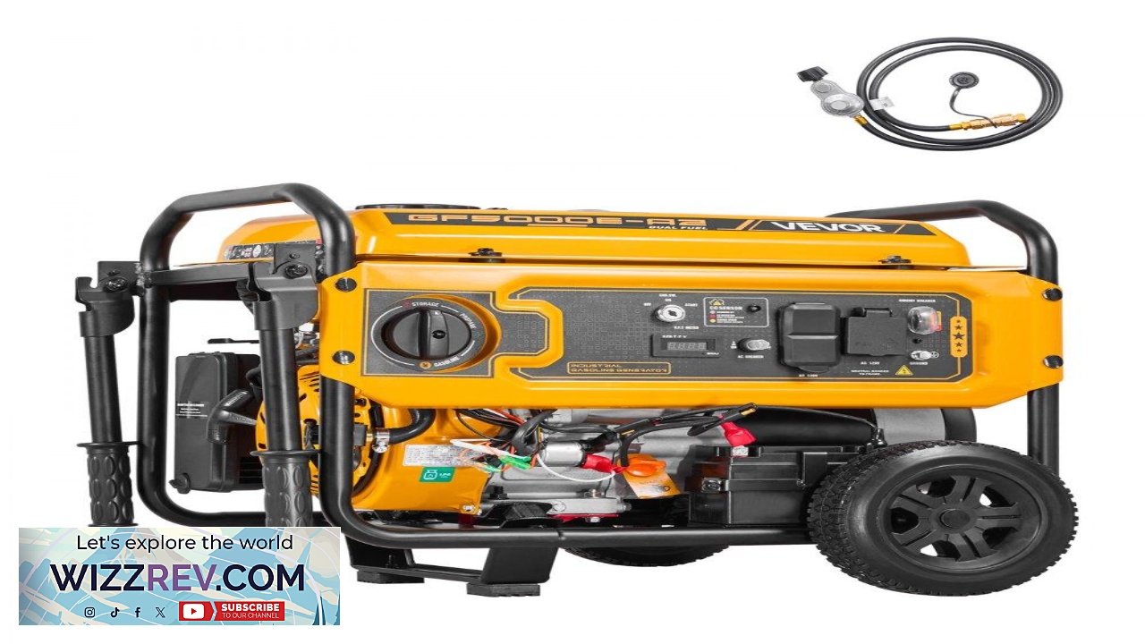 Thumbnail for VEVOR LPG Portable Generator  4130W 224cc 15.6L Electric