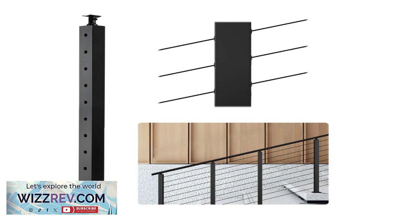 Thumbnail for VEVOR Stair Rail Post  30 Hole 43" 10 Hole 4 ft Span