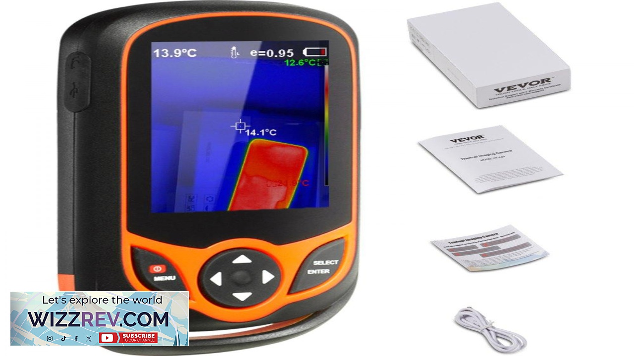 Thumbnail for VEVOR Thermal Imaging Camera 256 x 192 IR Resolution Pocket Infrared Thermal
