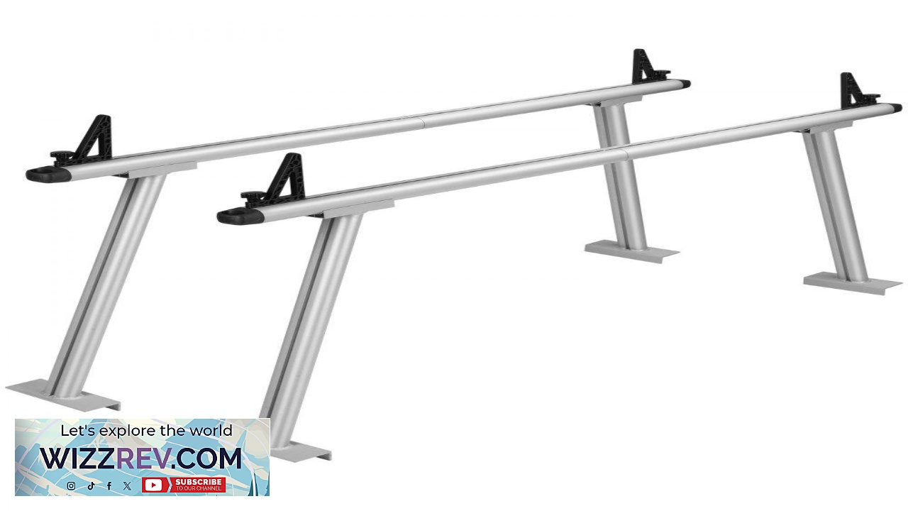 Thumbnail for VEVOR Truck Rack 800 lbs Capacity 71"x32" Aluminum Ladder Rack for Truck