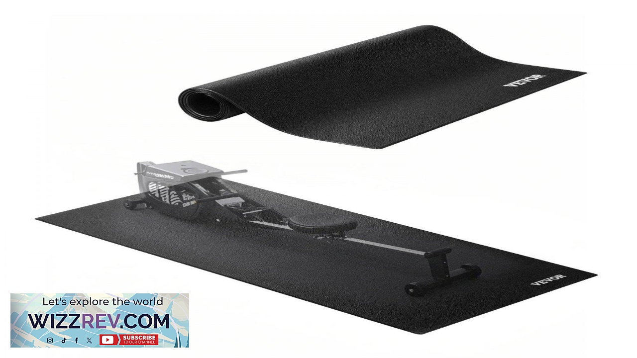 Thumbnail for VEVOR Treadmill Floor Mat For Carpet  23.62"x51.18"x0.16"