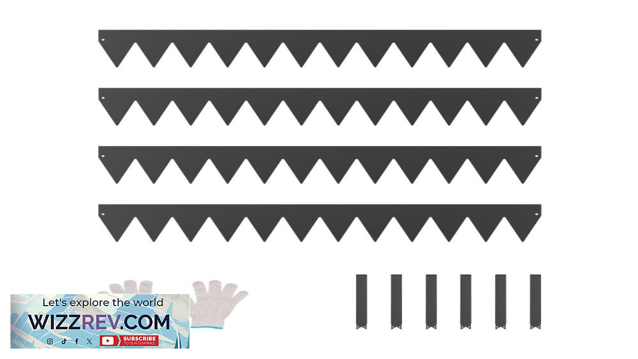 Thumbnail for VEVOR Black Steel Landscape Edging  Durable Garden Border