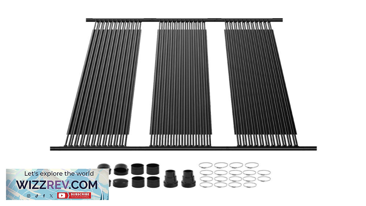 Thumbnail for VEVOR Solar Pool Heater 4 x 10 ft HDPE Pool Heating System