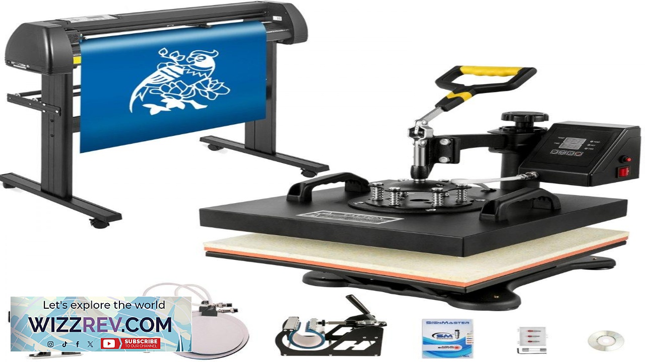 Thumbnail for VEVOR Digital Clamshell 15" X 15" (38 X 38cm) Heat Transfer Press