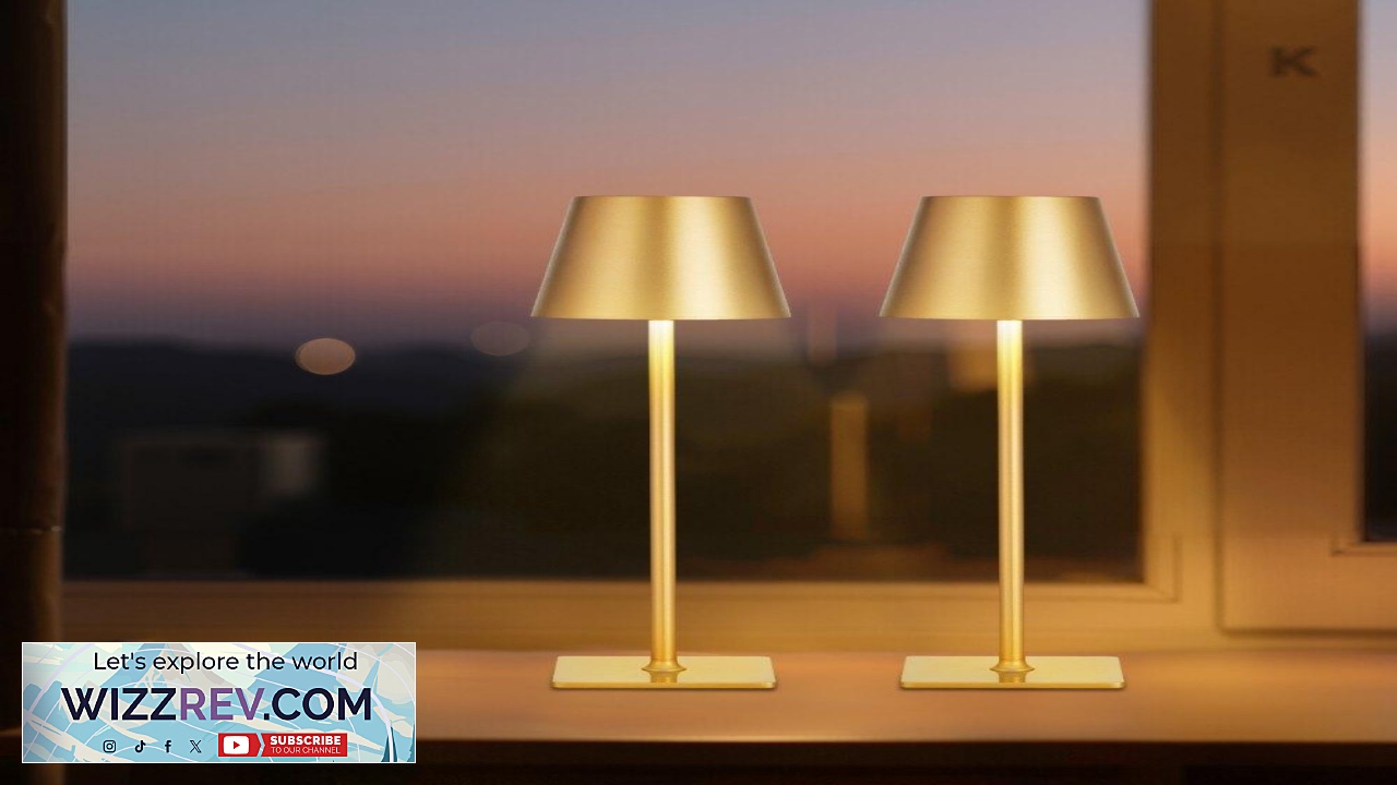 Thumbnail for VEVOR Cordless Rechargeable Table Lamp 2 Pack 5200mAh