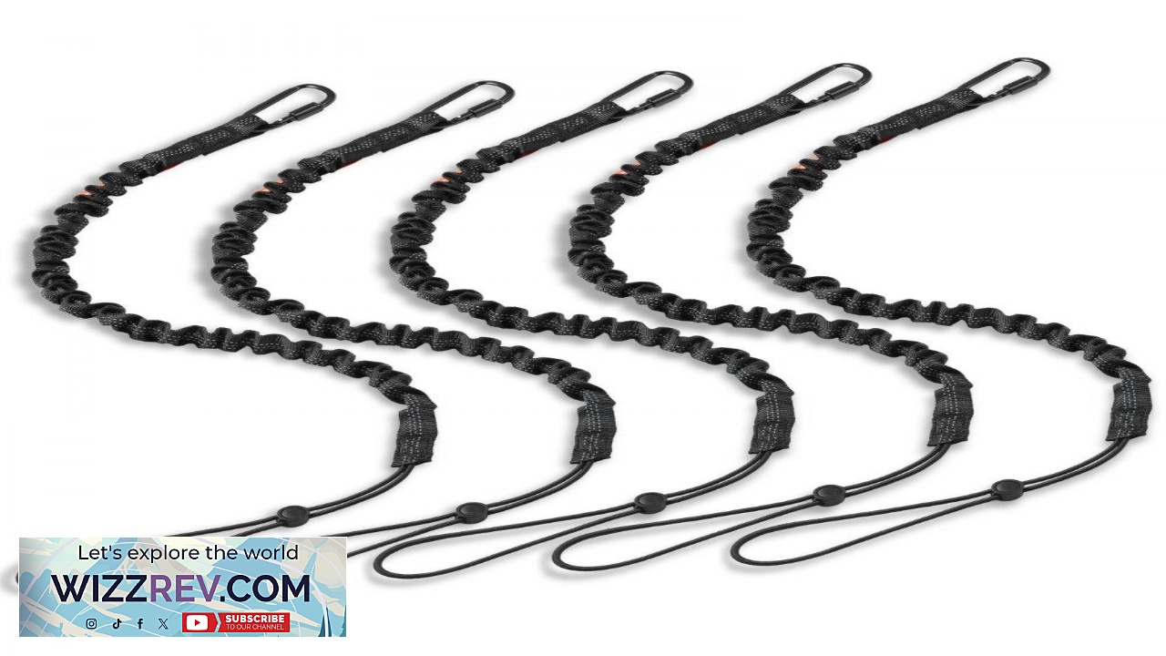 Thumbnail for VEVOR Retractable Tool Lanyard 5 Pack 36" 71" 19.8 lbs