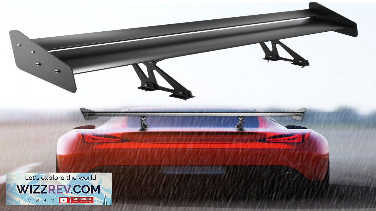 Thumbnail for VEVOR Double Deck GT Wing Spoiler 53 inch Universal Lightweight Aluminum Adjustable