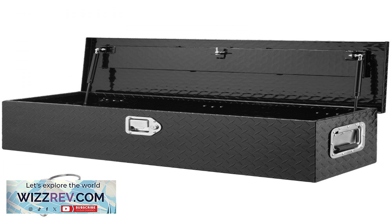 Thumbnail for VEVOR Heavy Duty Aluminum Truck Bed Tool Box Diamond Plate Tool Box