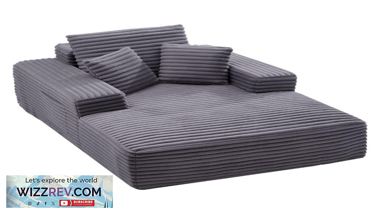 Thumbnail for VEVOR Boneless Chaise Lounge 54 Inch 48 72 Hours