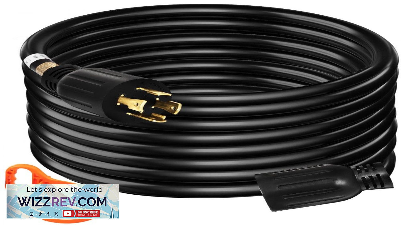 Thumbnail for VEVOR Generator Extension Cord 20 Foot 10 Gauge Extension Wire 30