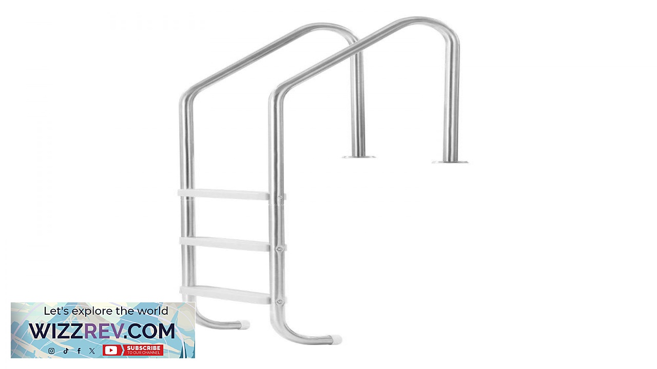 Thumbnail for VEVOR Swimming Pool Ladder 3 Step Stairs with Double Handrails Non slip Heavy Duty