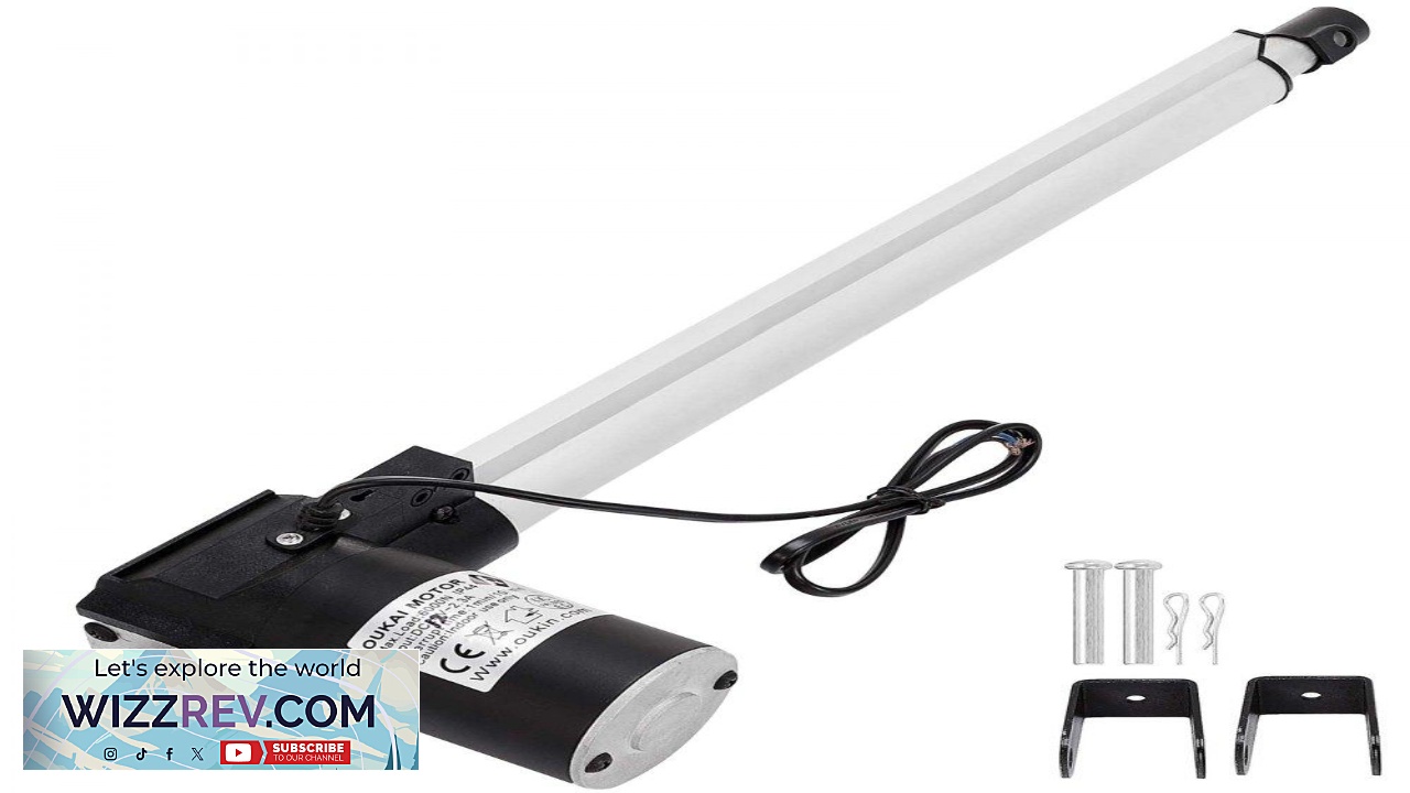 Thumbnail for VEVOR 16 Inch Stroke Electric Actuators DC 12V with Mounting Bracket Heavy